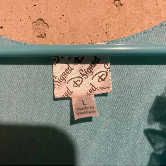 Disney D-Signed Jessie Blue Green Tank Top Size Girls L  Layers Flowy Flowers - Picture 6 of 8